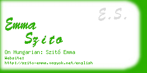 emma szito business card